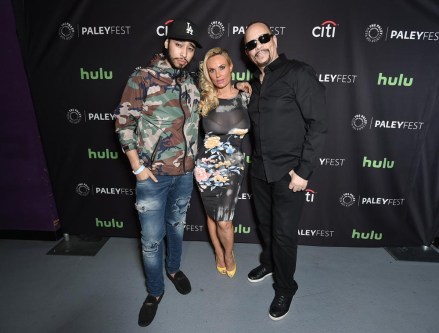 Tracy Marrow Jr, Nicole Coco Austin and Ice T
'An Evening with Dick Wolf' event, Arrivals, PaleyFest 2016, Los Angeles, America - 19 Mar 2016