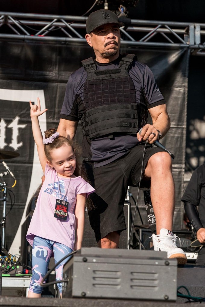Ice-T and daughter Chanel at Blue Ridge Rock Festival