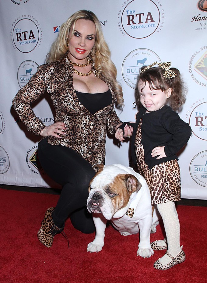 Coco Austin and daughter Chanel at Bulldogs Fundraising Gala