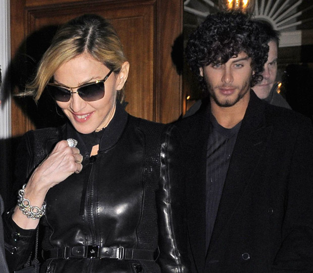 Madonna and boyfriend Jesus LuzMadonna and boyfriend Jesus Luz out and about in Knightsbridge, London, Britain - 31 Mar 2010 Madonna pictured showing a rather wrinkled skin on one side of her neck, on leaving a private address in Knightsbridge with brazilian toy-boyfriend Jesus Luz, at around 1am. At the private party were also present italian fashion designer Valentino, actress Gwyneth Paltrow and Stella MacCartney.