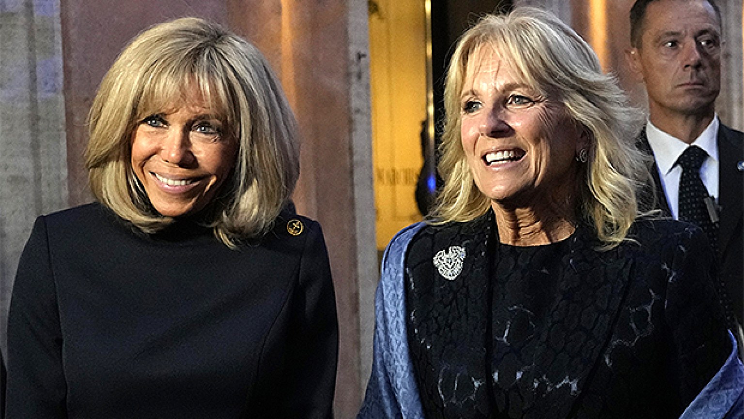 Jill Biden & Brigitte Macron Twin In Black Outfits In Italy: Photos ...