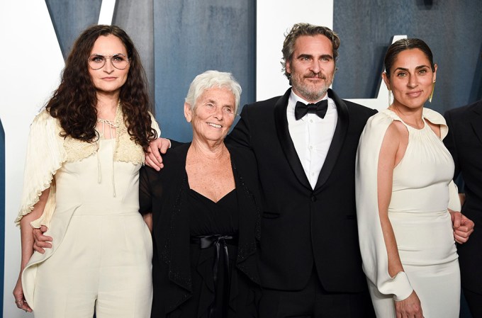Joaquin Phoenix & his family