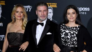 john travolta, ella travolta, kelly preston