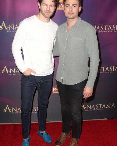 Jaymes Vaughan and Jonathan Bennett
'Anastasia' musical, Arrivals, Hollywood Pantages Theatre, Los Angeles, USA - 08 Oct 2019