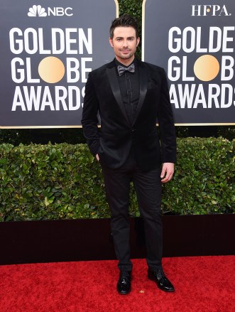 Jonathan Bennett arrives at the 77th annual Golden Globe Awards at the Beverly Hilton Hotel, in Beverly Hills, Calif
77th Annual Golden Globe Awards - Arrivals, Beverly Hills, USA - 05 Jan 2020
