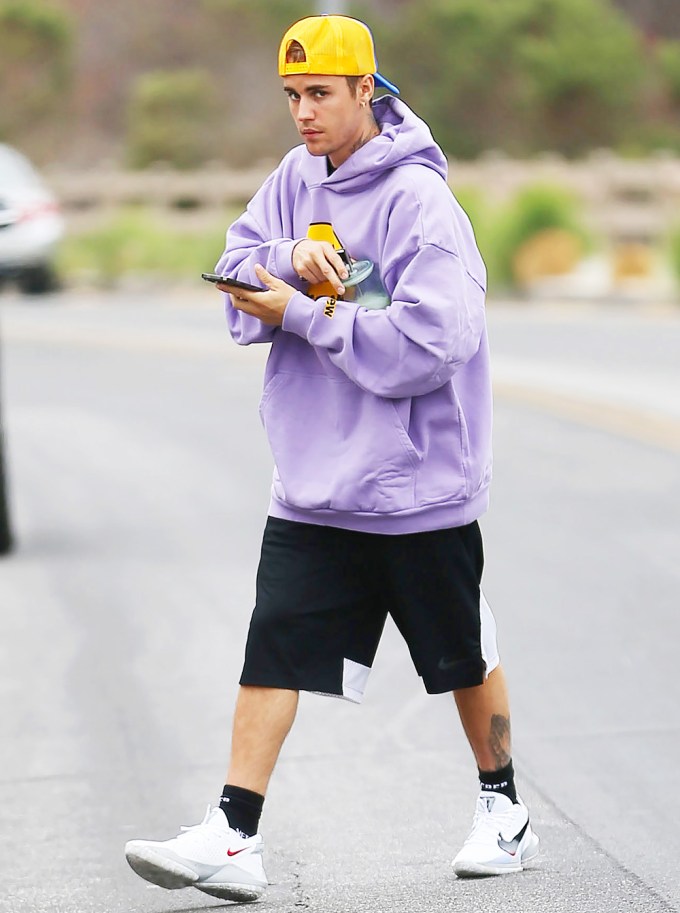 Justin Bieber Hiking