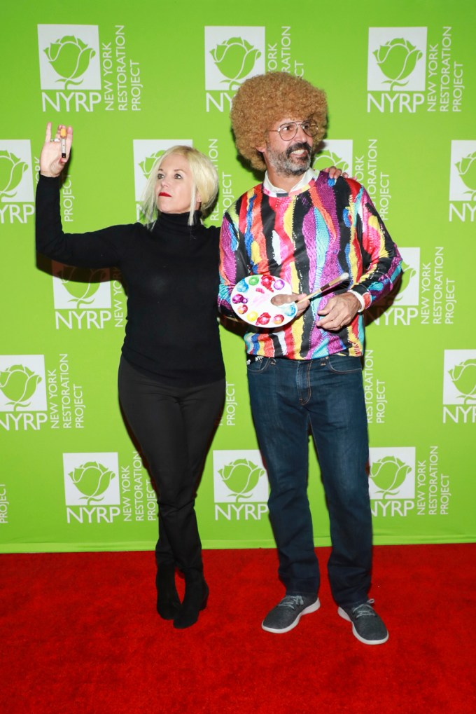 Katie Couric & John Molner at Bette Midler’s Halloween party