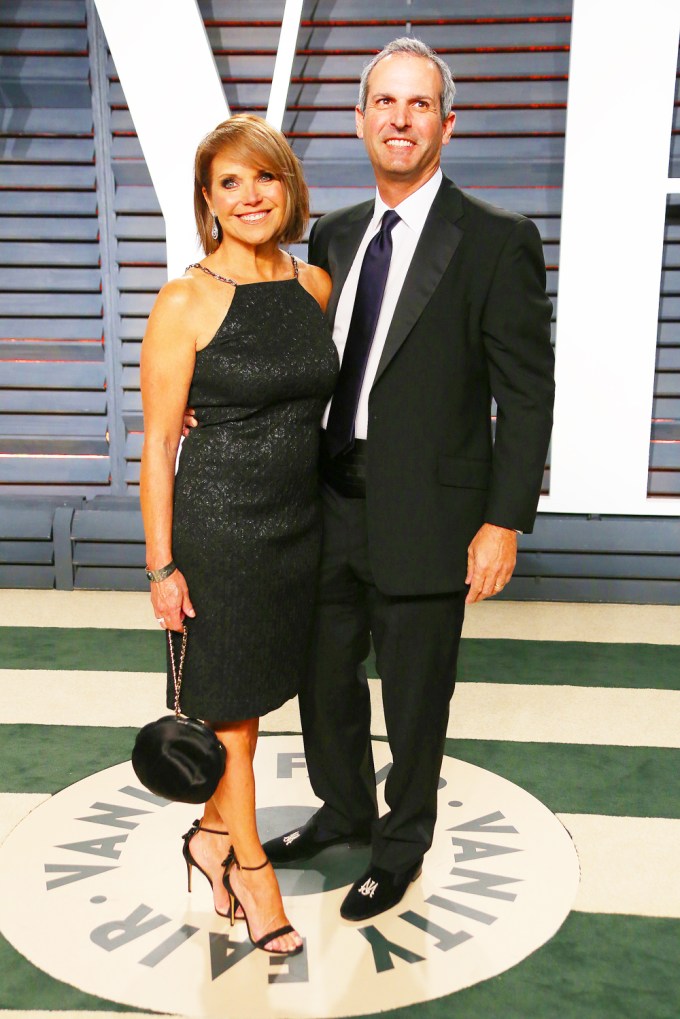 Katie Couric & John Molner at VF’s 2017 Oscar party