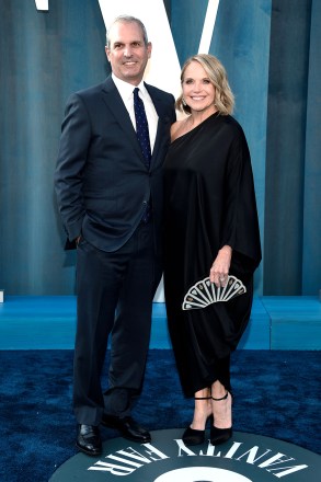 John Molner, left, and Katie Couric arrive at the Vanity Fair Oscar Party, at the Wallis Annenberg Center for the Performing Arts in Beverly Hills, Calif
94th Academy Awards - Vanity Fair Oscar Party, Beverly Hills, United States - 27 Mar 2022