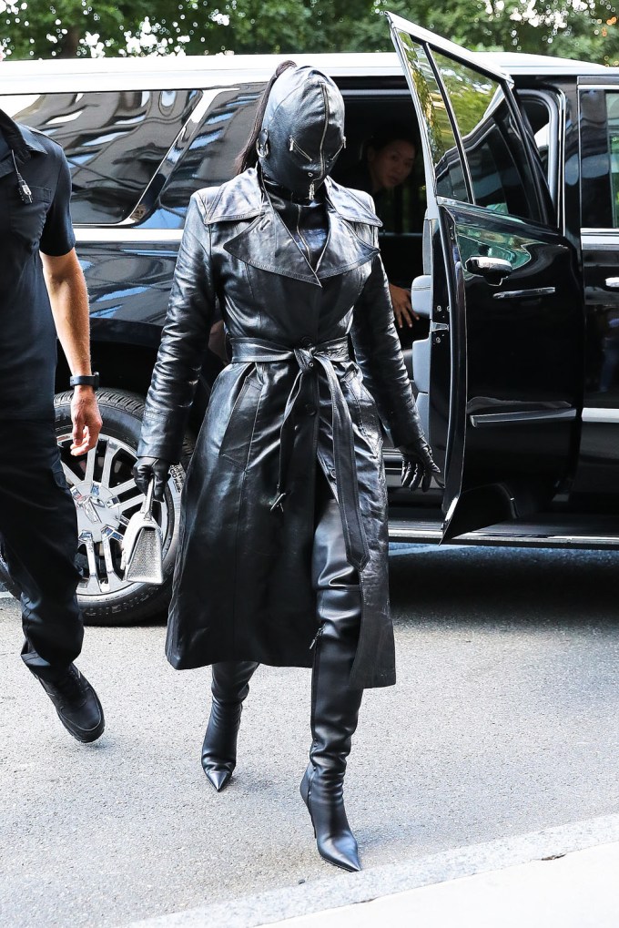 Kim Kardashian In A Mask