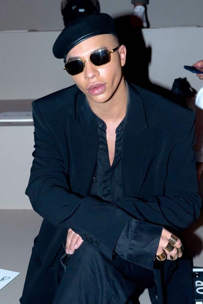 Olivier Rousteing Sits Front Row at Dior Homme Show for SS 2022 Collection at Paris’ Men’s Fashion Week