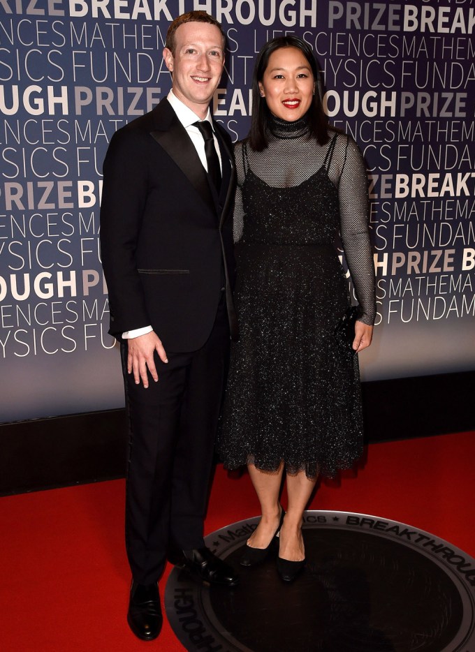 Priscilla Chan & Mark Zuckerberg At The Breakthrough Prize Ceremony