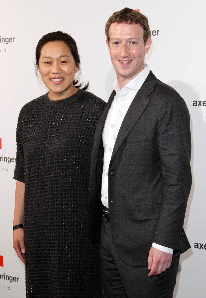 Priscilla Chan & Mark Zuckerberg At The Axel Springer Awards