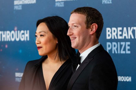 Priscilla Chan and Mark Zuckerberg
Breakthrough Prize Ceremony, Arrivals, Mountain View, USA - 03 Nov 2019