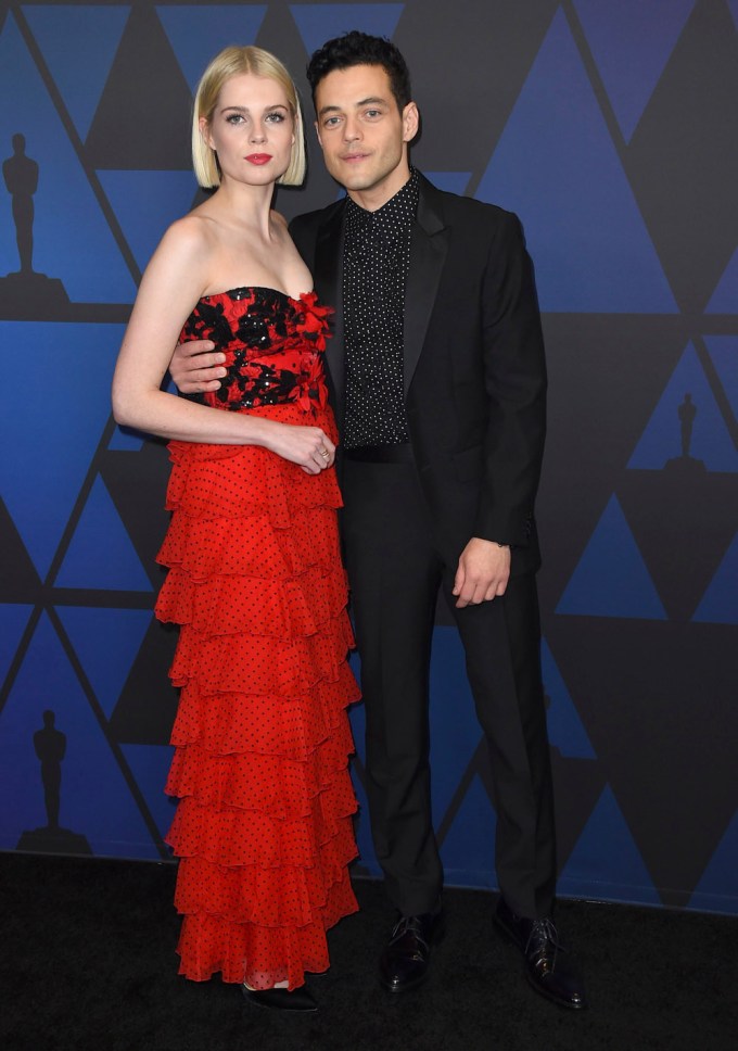 Rami Malek & Lucy Boynton Arrive At The Governor’s Awards