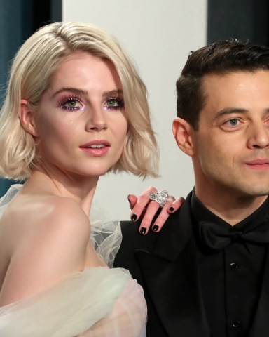 Lucy Boynton and Rami Malek
Vanity Fair Oscar Party, Arrivals, Los Angeles, USA - 09 Feb 2020