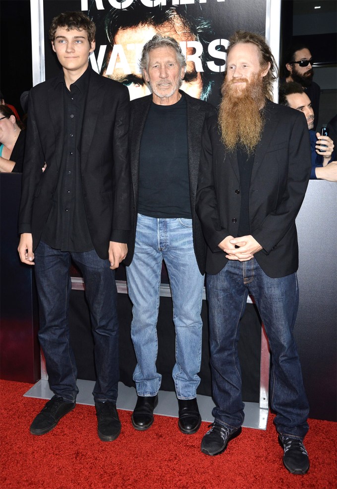 Roger Waters With His Sons At ‘The Wall’ Premiere