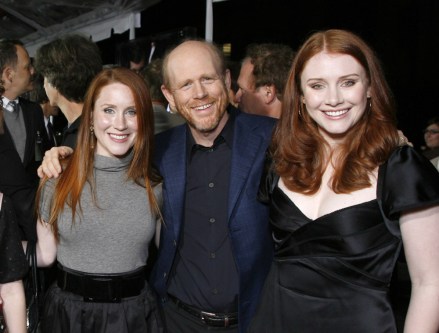 Paige Howard, Director Ron Howard and Bryce Dallas Howard'Frost/Nixon' film premiere, Los Angeles, America - 24 Nov 2008The Ron Howard-directed drama 'Frost/Nixon' is based on Peter Morgan's stage play about the 1977 post-Watergate TV interviews between talk show host David Frost and disgraced ex-President Richard M. Nixon. The film features Michael Sheen, who played Prime Minister Tony Blair in 'The Queen', as Frost and Frank Langella as Nixon.