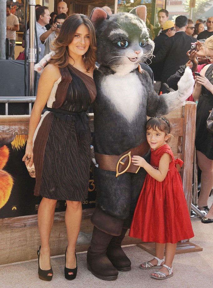 Salma Hayek & Valentina Pinault At The ‘Puss In Boots’ Premiere