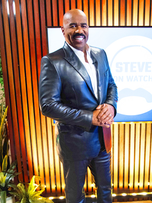 Fans React to Steve Harvey's Tight Leather Pants — and More Outfits from  His Style Glow-Up