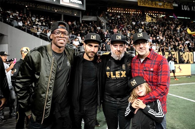 Ted Lasso Cast Photo at LAFC Game