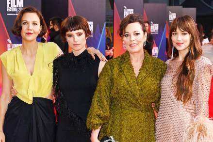 Maggie Gyllenhaal, Jessie Buckley, Olivia Colman and Dakota Johnson
'The Lost Daughter' premiere, BFI London Film Festival, UK - 13 Oct 2021