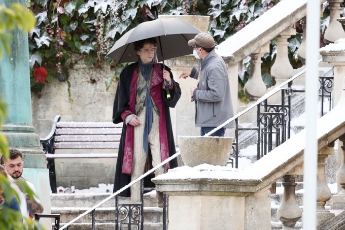 Timothée Chalamet Filming In Bath
