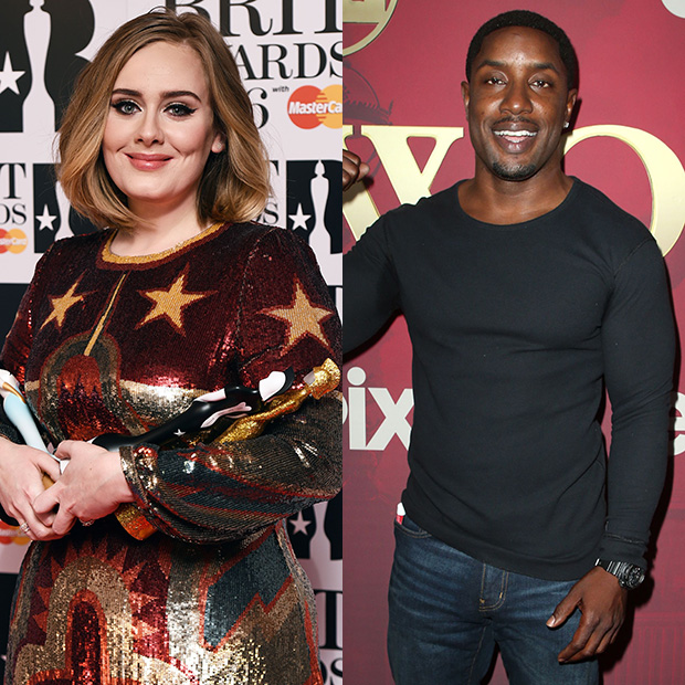 Adele Wears Brown Leather Two-Piece Set at NBA Game with Rich Paul