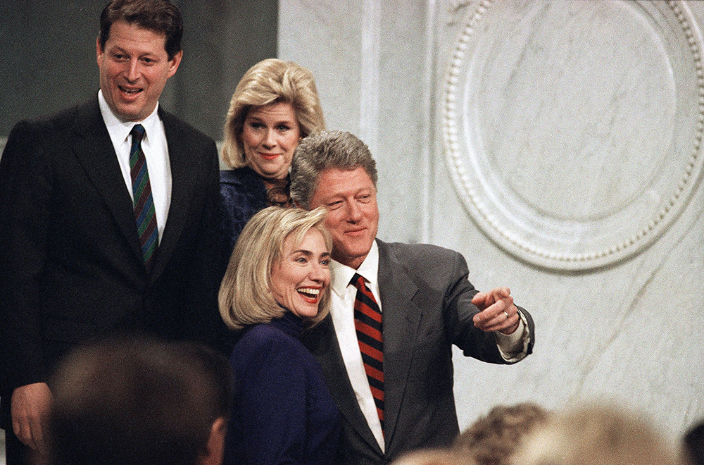 President-elect Bill Clinton and Hilary, Washington, USA