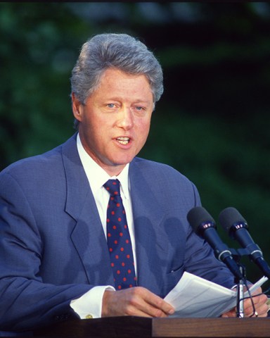 United States President Bill Clinton makes remarks as he names Chief Judge of the United States Court of Appeals for the First Circuit, Stephen G. Breyer, as Associate Justice of the US Supreme Court to replace the retiring Justice Harry Blackmun in a ceremony in the Rose Garden of the White House in Washington, DC.
Clinton Names Breyer to the US Supreme Court, Washington, District of Columbia, USA - 07 Oct 2021