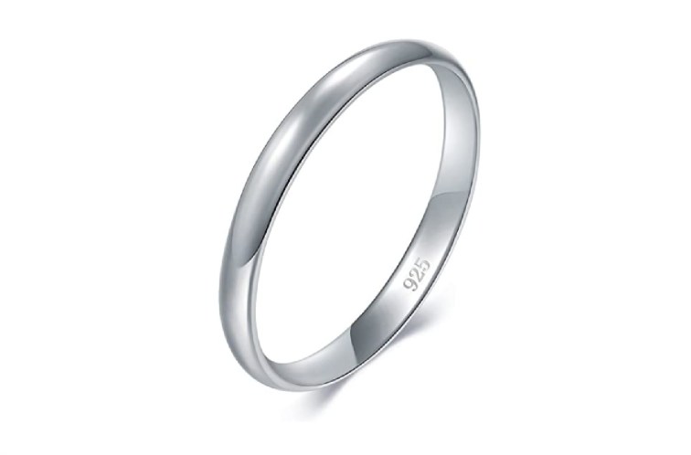 Genuine Sterling Silver 925 Modern Contemporary Wide Band Ring GIGI DESIGNS