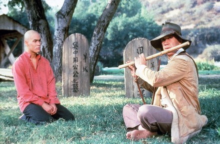 Editorial use only. No book cover usage.Mandatory Credit: Photo by Moviestore/Shutterstock (3613823b)Brandon Lee, David CarradineKung Fu The Movie  - 1986