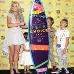 Britney Spears, Jayden James Federline, Sean Federline and niece Lexie
Teen Choice Awards, Press Room, Los Angeles, America - 16 Aug 2015