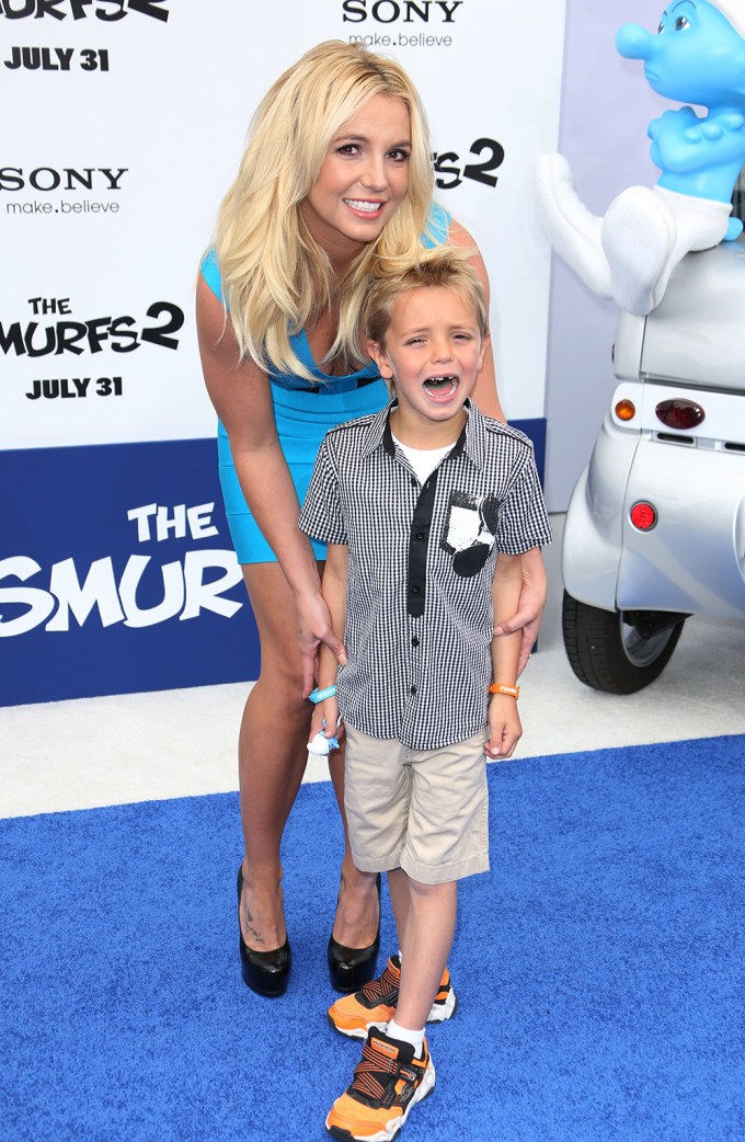Britney Spears & Son Sean Preston At The ‘Smurfs 2’ Premiere