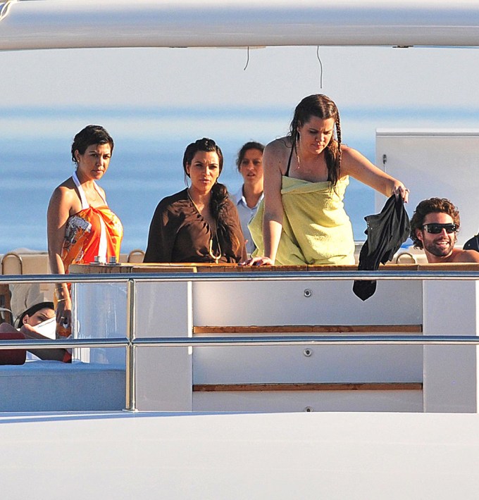 Brody Jenner With Kourtney, Kim and Khloe Kardashian