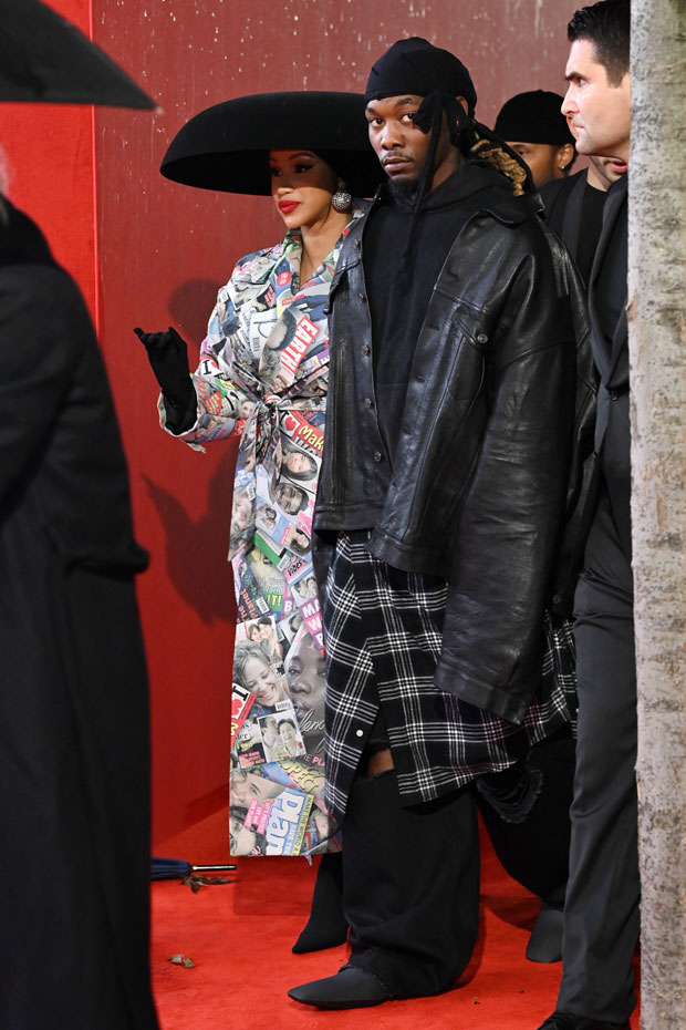 Cardi B & Offset shopping at Chanel and Dior during Paris Fashion Week 