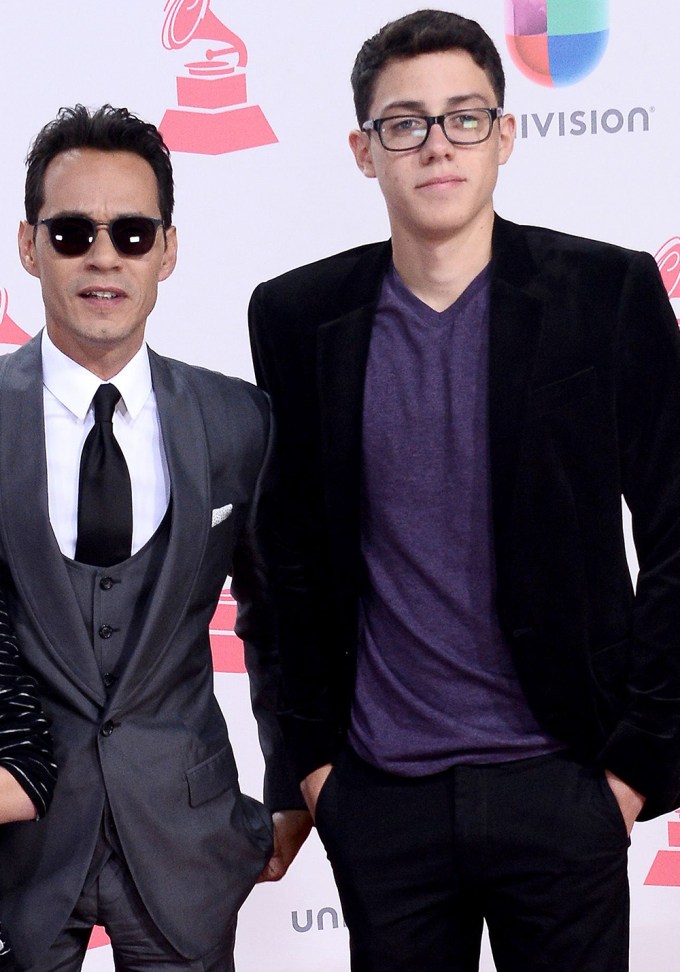Marc Anthony With Son Cristian