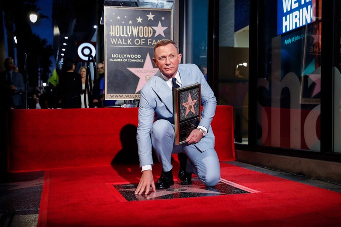 Daniel Craig Gets A Star On The Hollywood Walk Of Fame