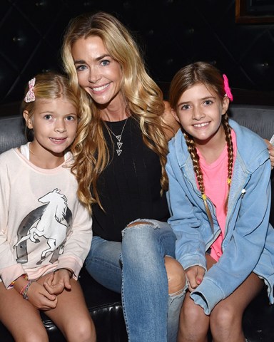 Denise Richards, center, Sam Sheen and Eloise Richards attend a private event at Hyde Staples Center hosted by Dell for the Katy Perry concert on in Los Angeles, Calif
Dell Hosts VIP Guests At A Private Event At Hyde Staples Center For Katy Perry Concert, Los Angeles, USA - 19 Sep 2014