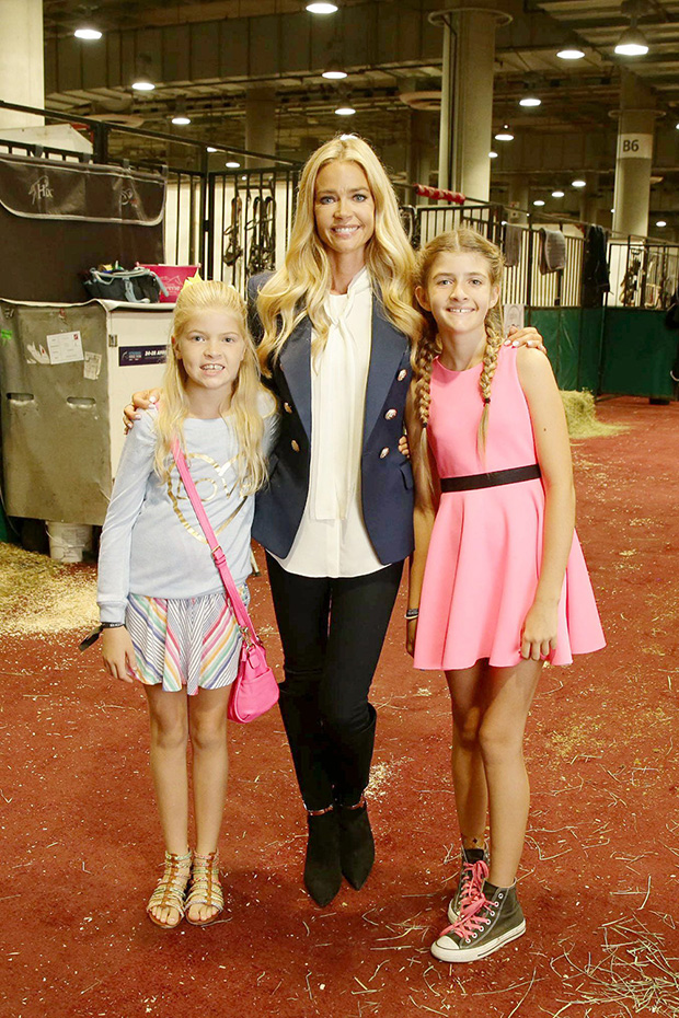 Denise Richards with daughters