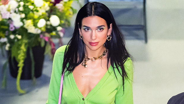 Dua Lipa Slays In Sheer Outfit With Lacy Black Lingerie Underneath — Photo