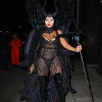 La La Anthony Transforms Into An Eye-popping Maleficent As She Pairs Racy Lingerie With Evil Queen's Horns And Wings For Halloween In NYC