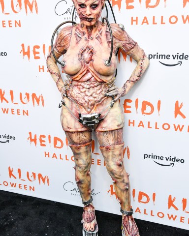 Heidi KlumHeidi Klum's 20th Annual Halloween Party presented by Amazon Prime Video and SVEDKA Vodka, Arrivals, Cathedral Restaurant at Moxy East Village Hotel, New York, USA - 31 Oct 2019