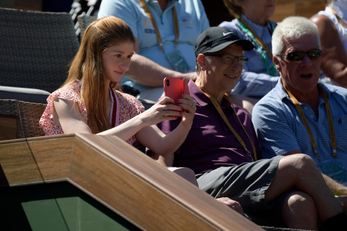 Bill & Jennifer Gates at a tennis event