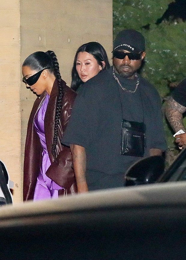 Kim Kardashian reunites with ex Kanye West as they join other