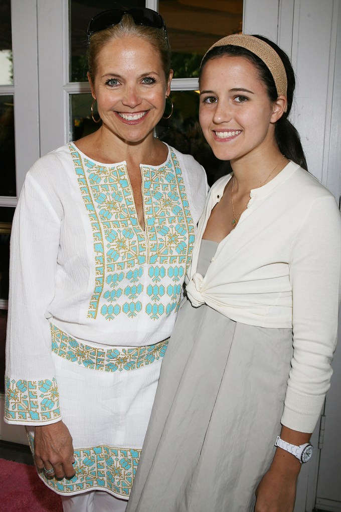 Katie Couric & daughter Ellie at the Mamma Mia! benefit