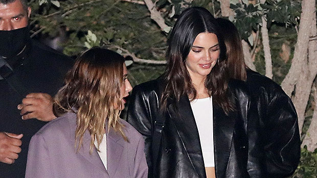 Kendall Jenner & BFF Hailey Baldwin Reunite For Dinner At Nobu In Twinning Blazers — Photographs