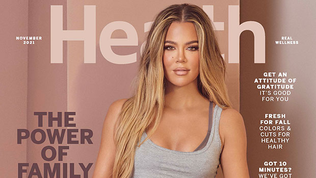 Khloe Kardashian Looks Ripped In Crop Top & Biker Shorts On ‘Health’ Magazine Cover - HollywoodLife