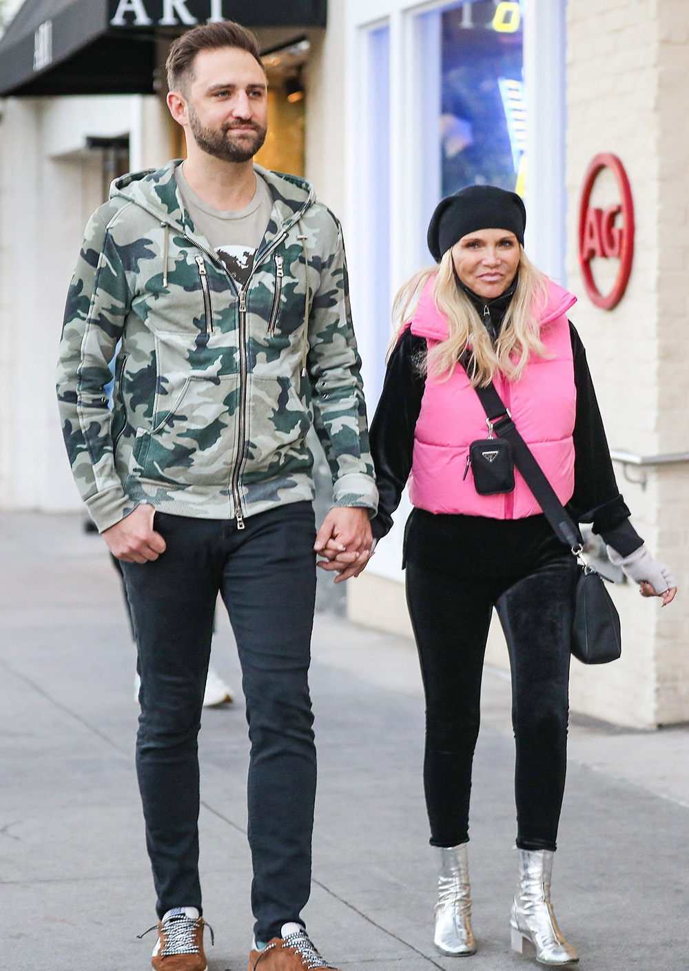 *EXCLUSIVE* Broadway veteran Kristin Chenoweth and fiance Josh Bryant shop on Rodeo drive