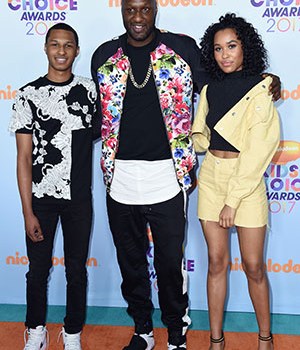 Lamar Odom and his kids
